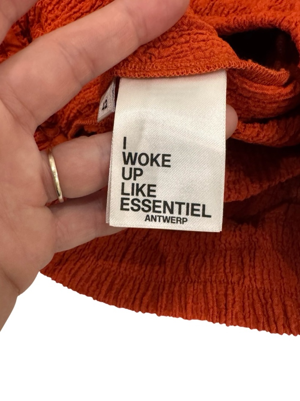 Anthropologie Wide-Leg Drawstring Pants in Rust - Picture 7 of 13